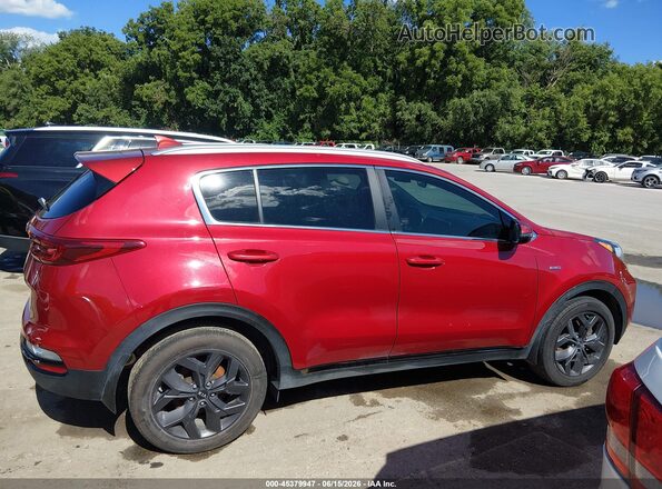 KNDP6CACXM7844485 2021 KIA SPORTAGE Red Widok zestawu wskaźników