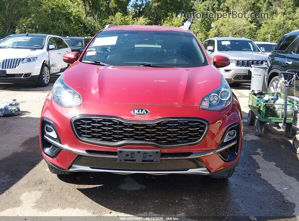 KNDP6CACXM7844485 2021 KIA SPORTAGE Red Widok deski rozdzielczej