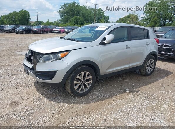 KNDPB3AC2G7861359 2016 KIA SPORTAGE Silver წინა მარცხენა ხედი სამი მეოთხედიდან