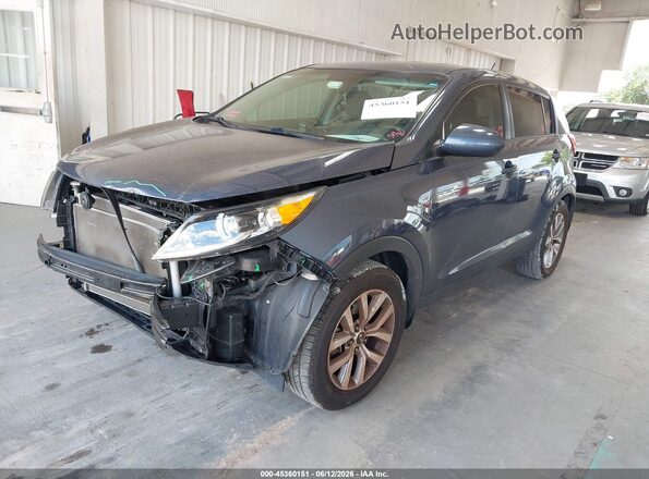 KNDPB3AC6G7844130 2016 KIA SPORTAGE Blue Առջևի ձախ երեք քառորդ տեսարան
