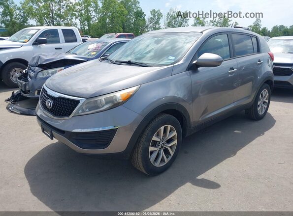 KNDPB3AC8G7844890 2016 KIA SPORTAGE Gray Передня ліва чверть