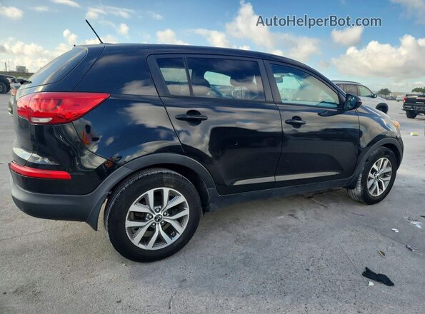 KNDPB3AC9G7822364 2016 KIA SPORTAGE Black Հետևի աջ