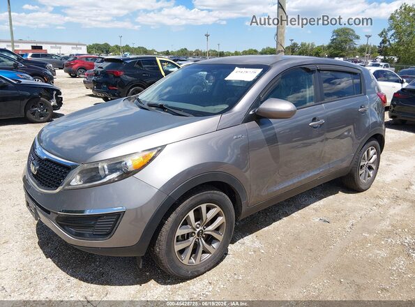 KNDPBCAC0G7877561 2016 KIA SPORTAGE Gray Առջևի ձախ երեք քառորդ տեսարան