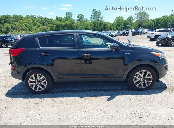 KNDPBCAC1G7857559 2016 KIA SPORTAGE Black Widok wnętrza z tyłu