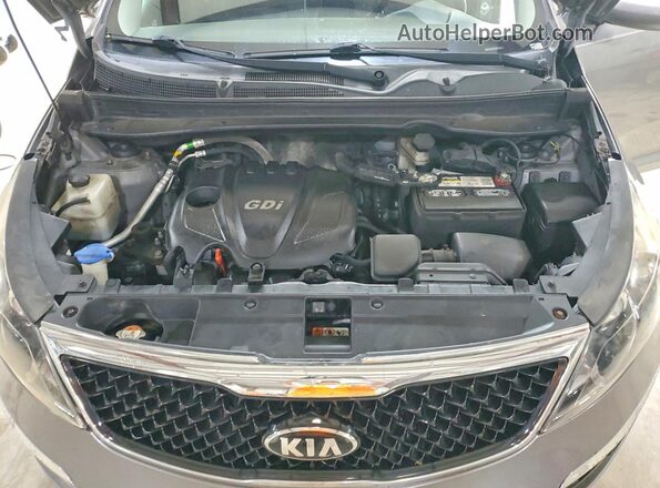 KNDPBCAC2G7876900 2016 KIA SPORTAGE Gray Vista del compartimento del motor
