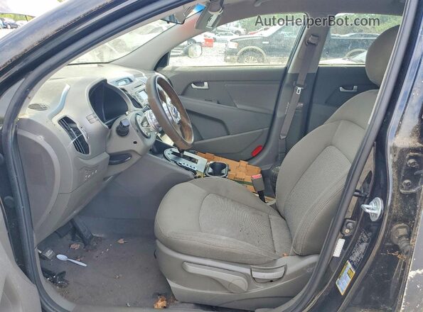 KNDPBCAC4G7806248 2016 KIA SPORTAGE Black Widok wnętrza z przodu
