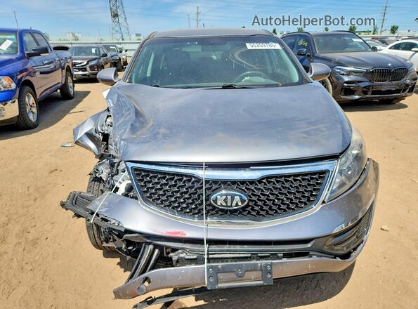 KNDPBCAC6G7872588 2016 KIA SPORTAGE Gray Front view
