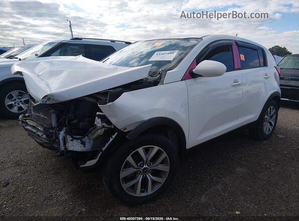 KNDPBCACXG7820719 2016 KIA SPORTAGE White Vista tres cuartos delantera izquierda