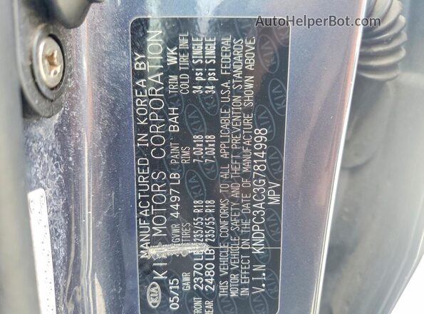 KNDPC3AC3G7814998 2016 KIA SPORTAGE Blue 