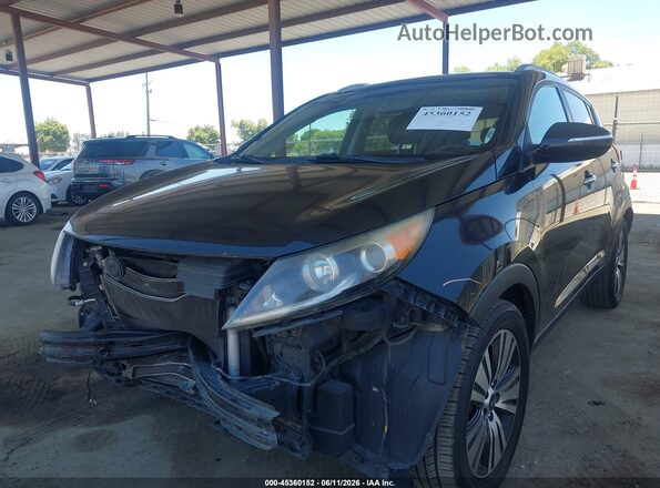 KNDPC3AC6G7805664 2016 KIA SPORTAGE Black Առջևի ձախ երեք քառորդ տեսարան