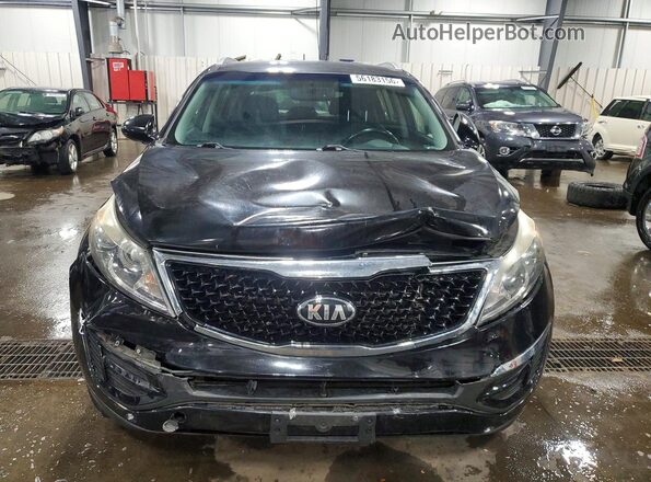 KNDPCCAC1G7816877 2016 KIA SPORTAGE Black Front view