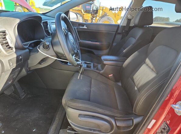 KNDPM3AC0H7084689 2017 KIA SPORTAGE Burgundy Front interior view