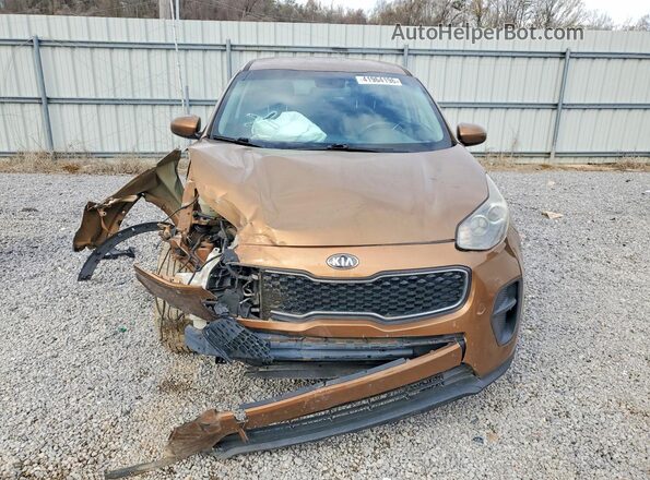 KNDPM3AC0H7118923 2017 KIA SPORTAGE Tan Դիմացի տեսք