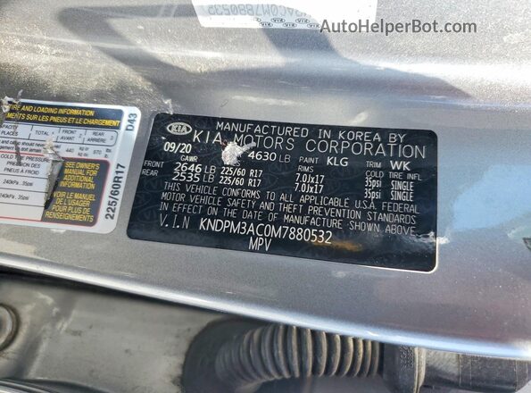 KNDPM3AC0M7880532 2021 KIA SPORTAGE Charcoal Սալոնի 360 աստիճան տեսք