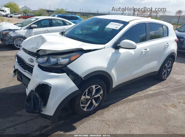KNDPM3AC0M7892633 2021 KIA SPORTAGE White წინა მარცხენა ხედი სამი მეოთხედიდან