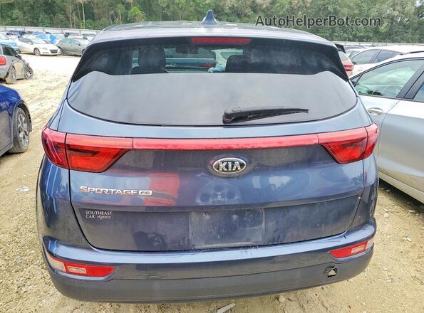 KNDPM3AC1J7445630 2018 KIA SPORTAGE Blue უკანა ხედი