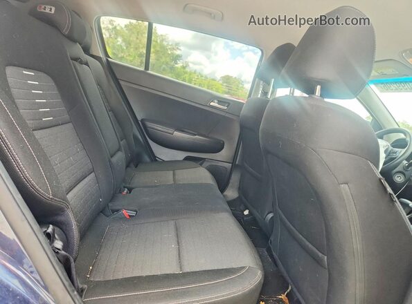 KNDPM3AC1J7445630 2018 KIA SPORTAGE Blue უკანა სალონის ხედი