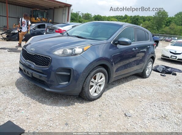 KNDPM3AC1J7472634 2018 KIA SPORTAGE Blue Vista tres cuartos delantera izquierda
