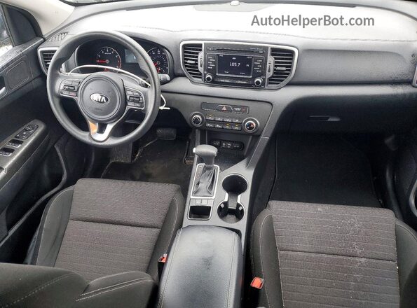 KNDPM3AC1J7475579 2018 KIA SPORTAGE Blue წინა პანელის ხედი