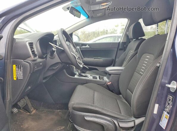 KNDPM3AC1J7475579 2018 KIA SPORTAGE Blue წინა სალონის ხედი
