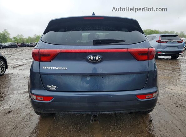 KNDPM3AC1J7475579 2018 KIA SPORTAGE Blue უკანა ხედი