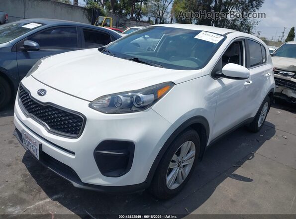 KNDPM3AC1K7573965 2019 KIA SPORTAGE White წინა მარცხენა ხედი სამი მეოთხედიდან