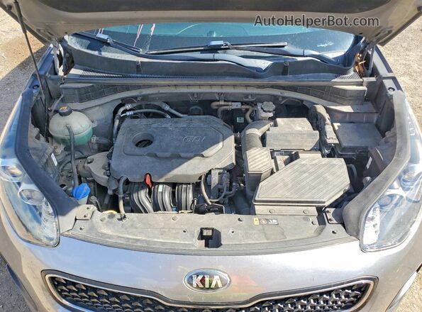 KNDPM3AC1K7620220 2019 KIA SPORTAGE Silver Vista del compartimento del motor