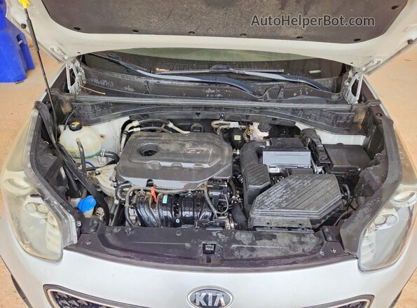 KNDPM3AC1K7621772 2019 KIA SPORTAGE Silver Widok komory silnika