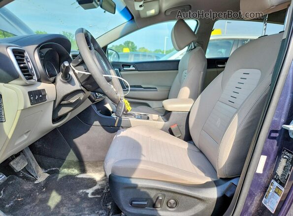 KNDPM3AC1L7764741 2020 KIA SPORTAGE Blue Front interior view