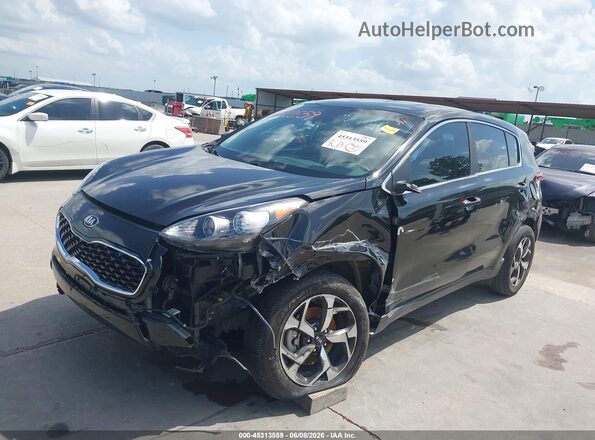 KNDPM3AC1M7876599 2021 KIA SPORTAGE Черный Передняя левая четверть