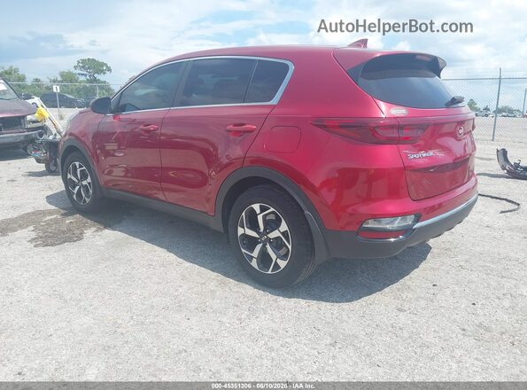 KNDPM3AC1M7912842 2021 KIA SPORTAGE Burgundy Rear left