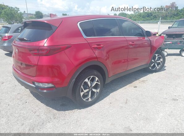 KNDPM3AC1M7912842 2021 KIA SPORTAGE Burgundy Rear right