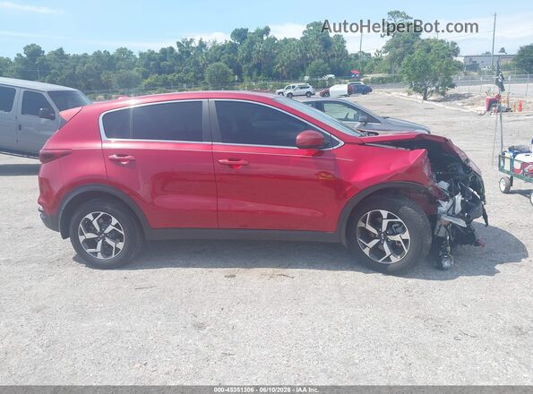 KNDPM3AC1M7912842 2021 KIA SPORTAGE Burgundy Rear interior view