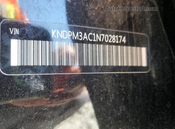 KNDPM3AC1N7028174 2022 KIA SPORTAGE Black 