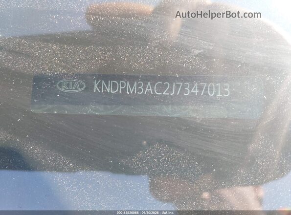 KNDPM3AC2J7347013 2018 KIA SPORTAGE Black Engine compartment view
