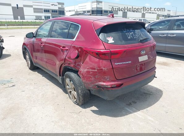 KNDPM3AC3H7050083 2017 KIA SPORTAGE Красный Задняя левая четверть
