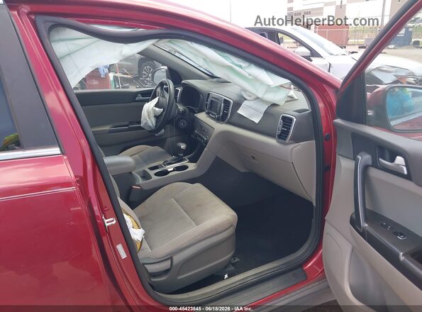 KNDPM3AC3H7050083 2017 KIA SPORTAGE Красный Вид салона спереди