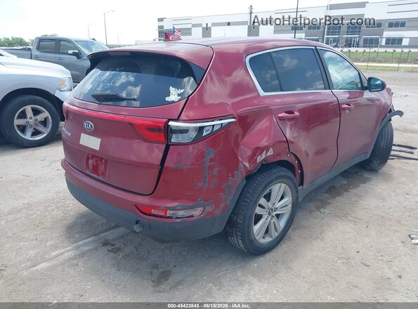 KNDPM3AC3H7050083 2017 KIA SPORTAGE Красный Задняя правая четверть