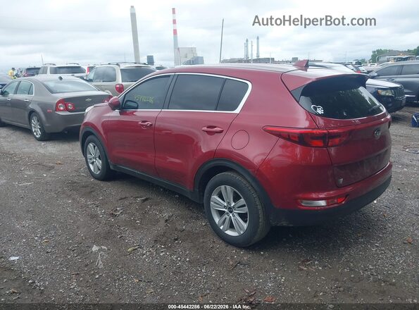 KNDPM3AC3H7070625 2017 KIA SPORTAGE Red უკანა მარცხენა