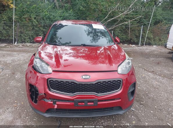 KNDPM3AC3H7070625 2017 KIA SPORTAGE Red ხელსაწყოთა პანელის ხედი