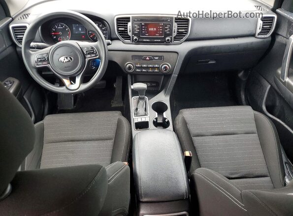 KNDPM3AC3J7315008 2018 KIA SPORTAGE Blue Առջևի վահանակի տեսք