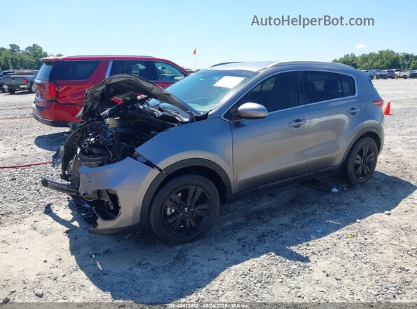 KNDPM3AC3J7344587 2018 KIA SPORTAGE Gray Передня ліва чверть