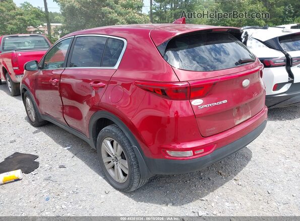 KNDPM3AC4H7159006 2017 KIA SPORTAGE Red Rear left