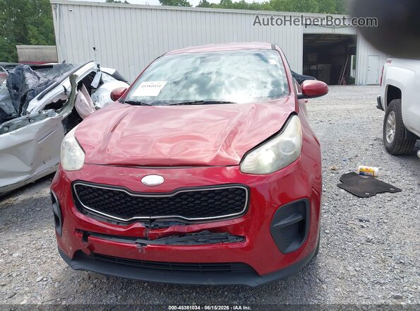 KNDPM3AC4H7159006 2017 KIA SPORTAGE Red Dashboard view