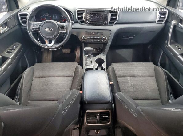 KNDPM3AC4J7318662 2018 KIA SPORTAGE Blue Առջևի վահանակի տեսք