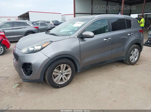KNDPM3AC4J7431561 2018 KIA SPORTAGE Gray Առջևի ձախ երեք քառորդ տեսարան