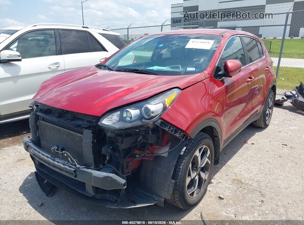 KNDPM3AC5M7843833 2021 KIA SPORTAGE Burgundy წინა მარცხენა ხედი სამი მეოთხედიდან