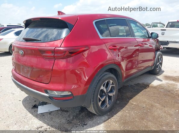 KNDPM3AC5M7843833 2021 KIA SPORTAGE Burgundy უკანა მარჯვენა