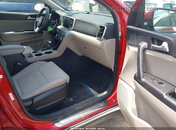KNDPM3AC5M7843833 2021 KIA SPORTAGE Burgundy წინა სალონის ხედი