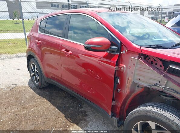 KNDPM3AC5M7843833 2021 KIA SPORTAGE Burgundy უკანა სალონის ხედი